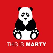 Tableau panda rouge d&eacute;co enfant 