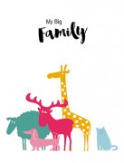 Poster animaux color&eacute;s enfant