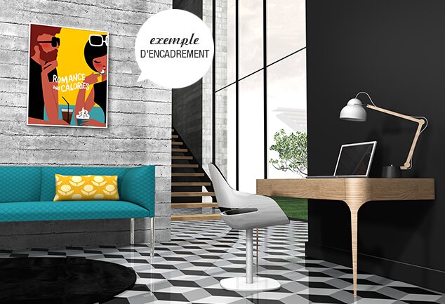 Affiche cuisine deco happy living