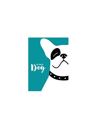 Poster bouledogue français bleu Smarty
