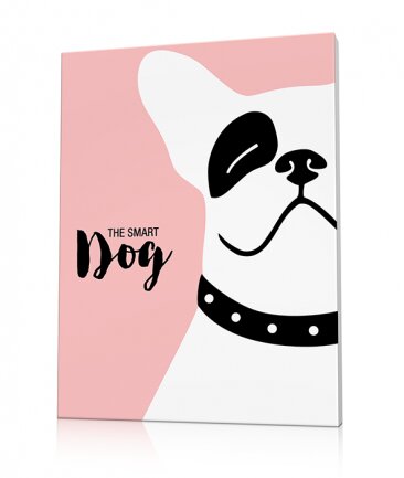 Tableau chambre enfant chien Smarty