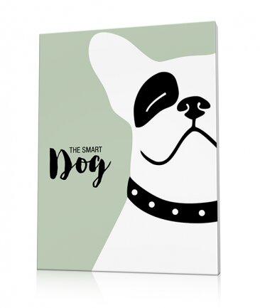 Tableau bouledogue pop art Smarty