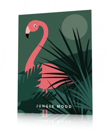 Deco oiseaux exotiques rose 