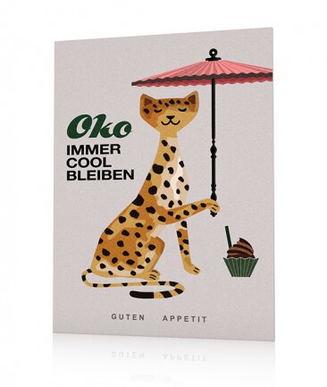 Poster leopard coloré Oko