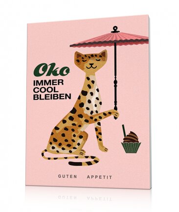 Tableau animaux colorés rose Oko